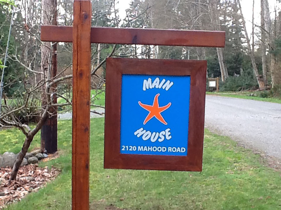 Main house sign